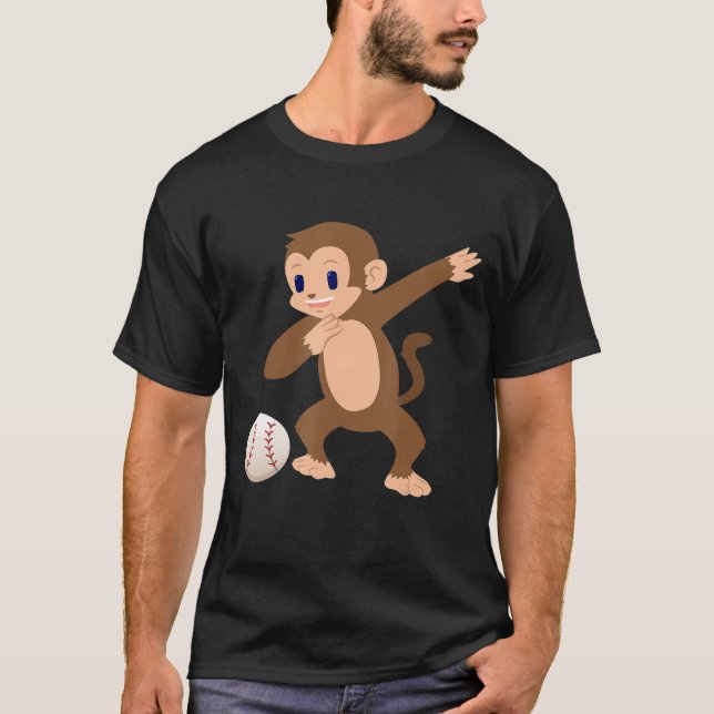 Camiseta Dançando M0nkey Dab Desportivos Kids (Frente)