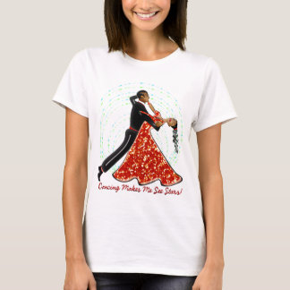 Camiseta Dançando Me Faz Ver Estrelas! (Damas Spaghetti Str