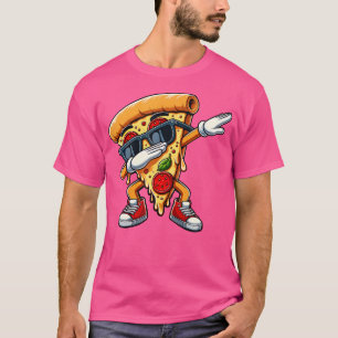 Camiseta Dançando Pizza Fatia Dança Pizza Toddler Boy Danci