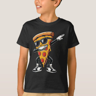 Camiseta Dançando Pizza Fatia Dança Pizza Toddler Boy Danci