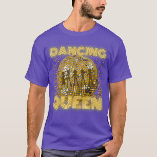 Camiseta Dançando Rainha Vintage Retro Dançando 70s 80s 9