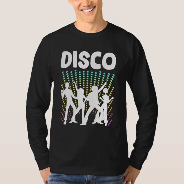 Camiseta Dançando Retro Disco Boogie Bellbottom Dancer Bopp (Frente)