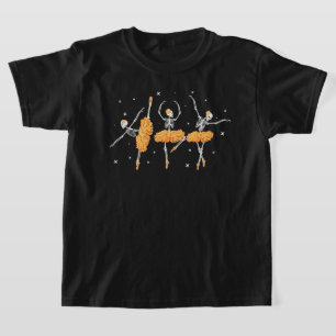 Camiseta Dançando Skeleton Ballerina Balé Dance Halloween