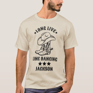 Camiseta Dançante de Linha Longa Viva do País Ocid