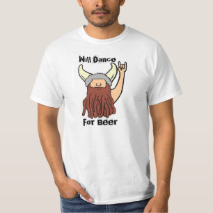 Camiseta Dançará para a rocha da cerveja no T engraçado