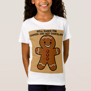Camiseta Dançará por Biscoitos e Cacau