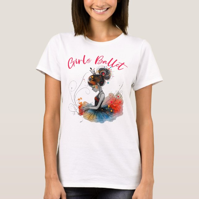 Camiseta Dançarina Balé, Ballerina Fora (Frente)