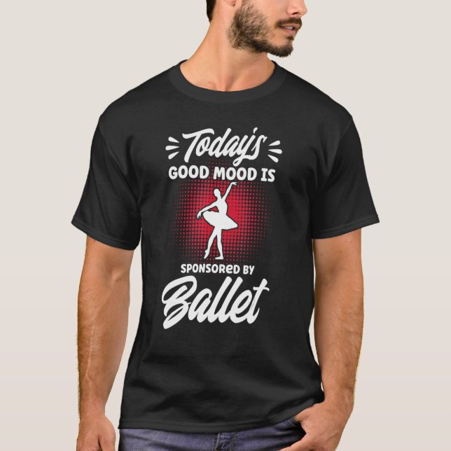 Camiseta Dançarina balé Dançarina Ballerina Good Mood Balle (Frente)