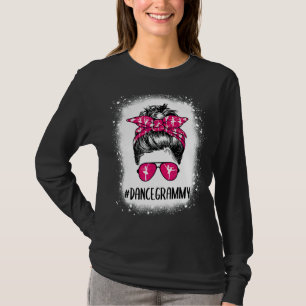 Camiseta Dançarina Bleached Dance Life Messaging Bun Balé D