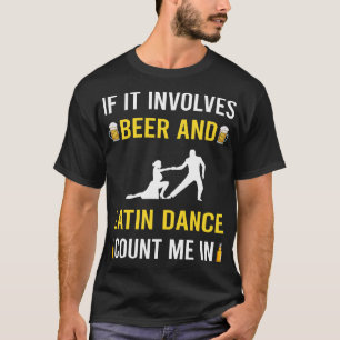 Camiseta Dançarina De Dança De Cerveja E Latim