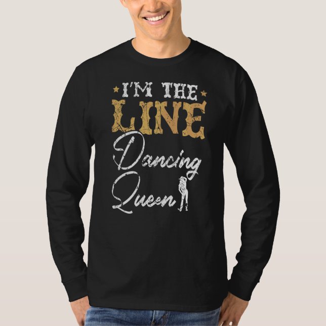 Camiseta Dançarina de dança de linha, dançarina de dança oc (Frente)