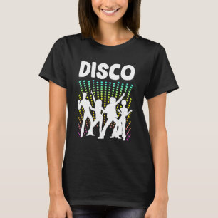 Camiseta Dançarina de Dança Retro Disco Boogie Calça Larga