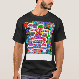 Camiseta dançarina de hip hop de skater de skate de grafite