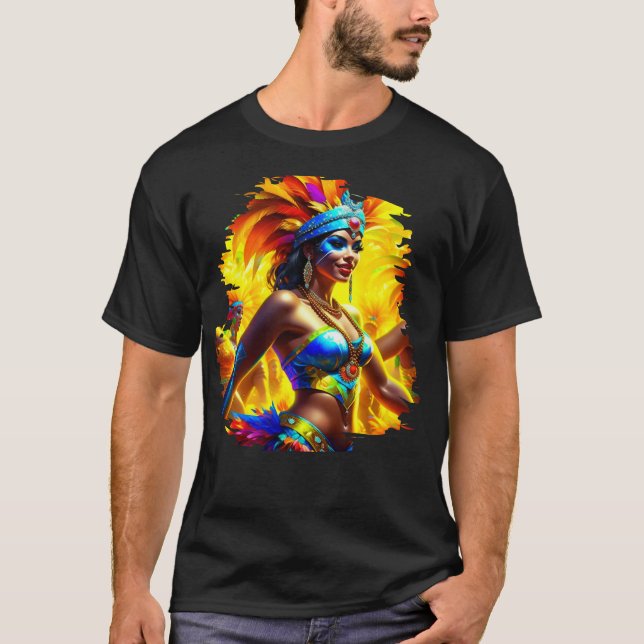 Camiseta Dançarina do Carnaval brasileiro (Frente)