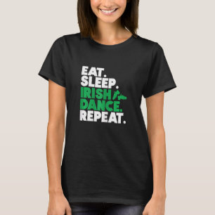 Camiseta Dançarina Irlandesa Ceili Reel Dance Feis Irish St