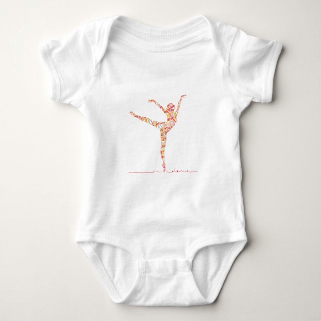 Camiseta dançarina moderna balé (Frente)