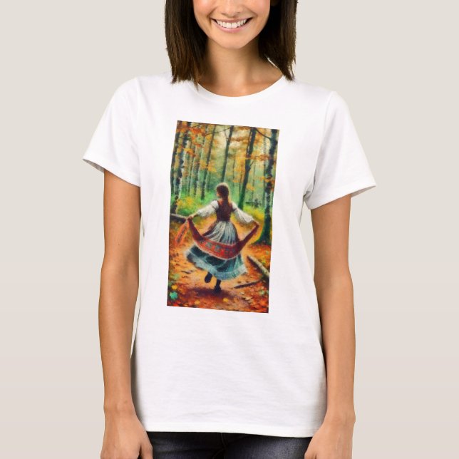 Camiseta dançarina na floresta (Frente)