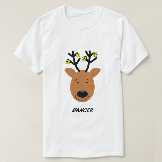 Camiseta Dançarina Reindeer (Frente do Design)