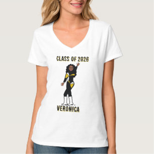 Camiseta Dançarina Tri-Color Preta Branca Prata #1