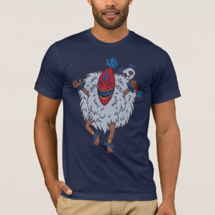 Camiseta Dançarina Tribal Étnica com Camisa-Máscara