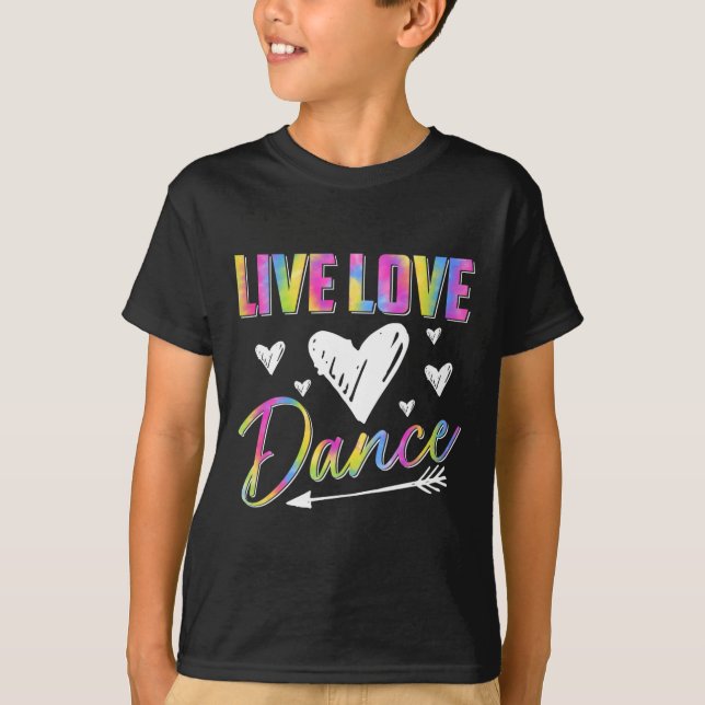 Camiseta Dançarinas Engraçadas Dançando Mulheres Vivem Danç (Frente)