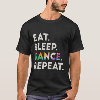 Camiseta Dançarino 2 de repetição da dança do sono