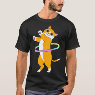 Camiseta Dançarino Corajoso Hula Hooper Cat Hula Hoop