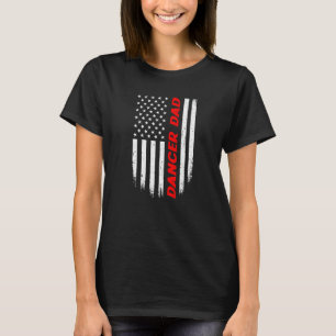 Camiseta Dançarino da Bandeira Americana de 4 de Julho Pai