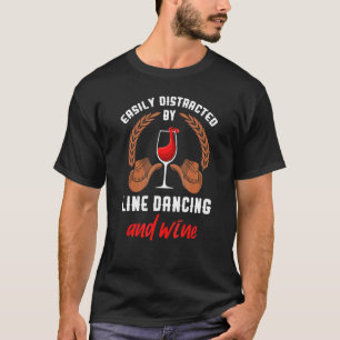 Camiseta Dançarino da Linha Dança Piada de Vinho da Linha D