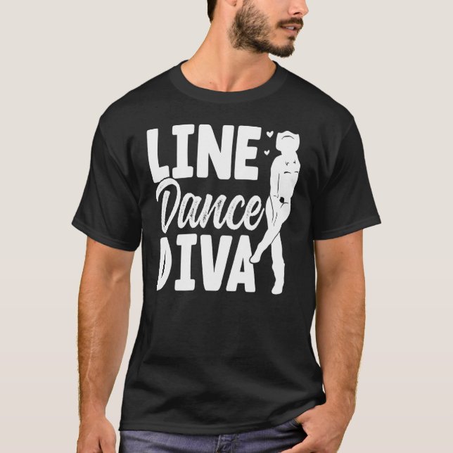 Camiseta Dançarino da Linha de Dança Diva da Linha (Frente)