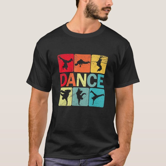 Camiseta Dançarino Dançarino Dançarino B Breakdance Hip Hop (Frente)