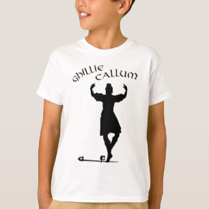 Camiseta Dançarino das Terras Altas Escocesas Ghillie Callu