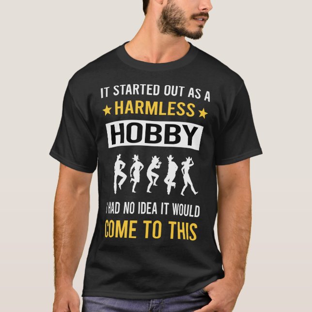 Camiseta Dançarino de dança de Hobby Line sem perigo (Frente)