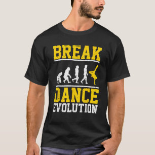 Camiseta Dançarino de Hip Hop B Boy Evolução do Breakdance