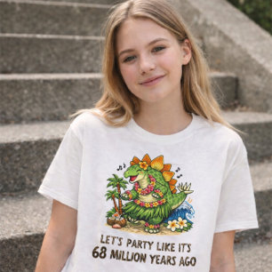 Camiseta Dançarino de Hula Stegosaurus