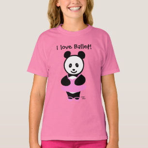 Camiseta Dançarino do Balé Kawaii Panda