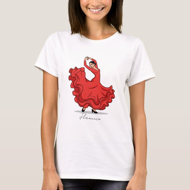 Camiseta Dançarino do Flamenco espanhol (Frente)