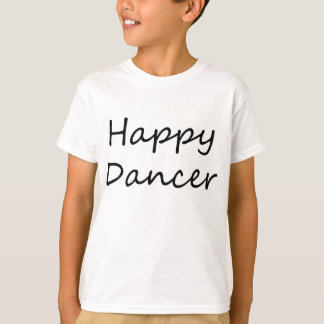 Camiseta Dançarino feliz (texto preto do roteiro)