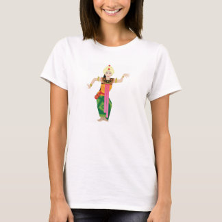 Camiseta dançarino fêmea de bali