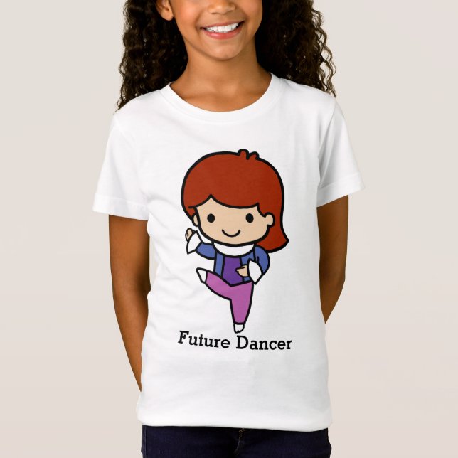 Camiseta Dançarino futuro, jazz / balé (Frente)