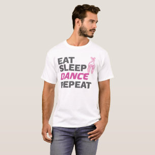 Camiseta Dançarino para Professora Dançando Comer Dança de