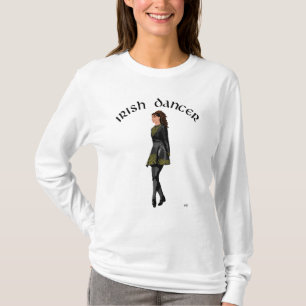Camiseta Dançarino Passo Irlandês - Vestido Negro, Cabelo B