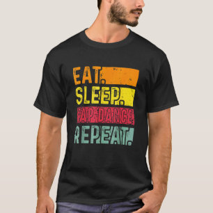 Camiseta Dançarino Retro Vi Da Dança Repetitiva De Sono