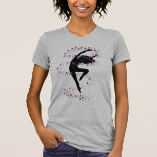 Camiseta Dançarino & t-shirt pretos das estrelas