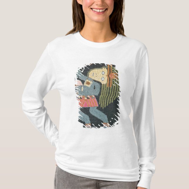 Camiseta Dançarino tecido de lãs com bastão, tribo de (Frente)