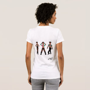 Camiseta Dançarino Tripla Pastel e Preto #1