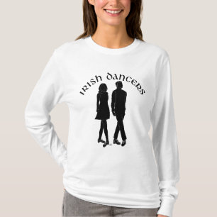 Camiseta Dançarinos Irlandeses em Silhueta