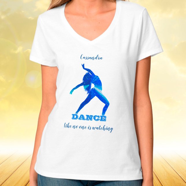 Camiseta Dance Abstrato T-Shirt (Criador carregado)