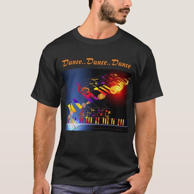 Camiseta Dance Black Clubbing Music (Frente)