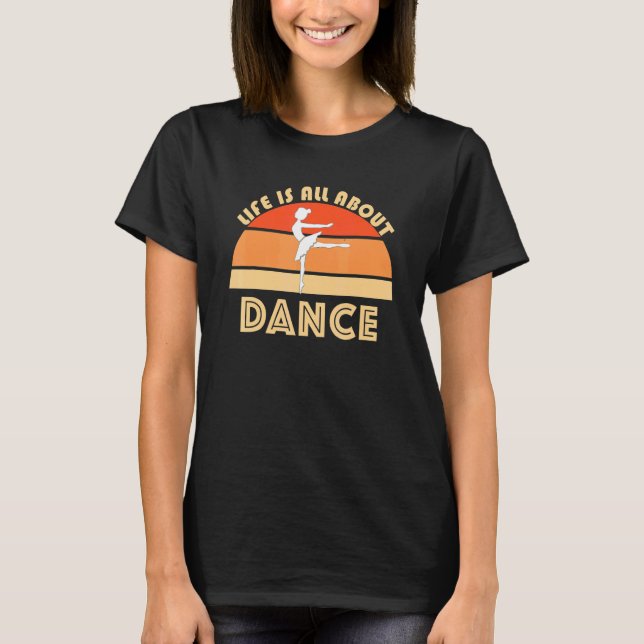 Camiseta Dance Class Ballerina Ballet Dancing Jete Plie Bar (Frente)